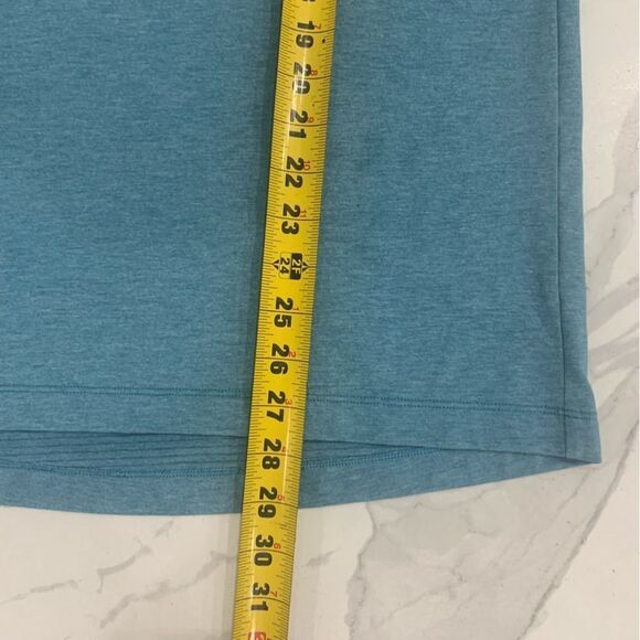 Lululemon Evolution Polo Mens Size M ?Blue Stretch Performance Golf Casual - Picture 3 of 8